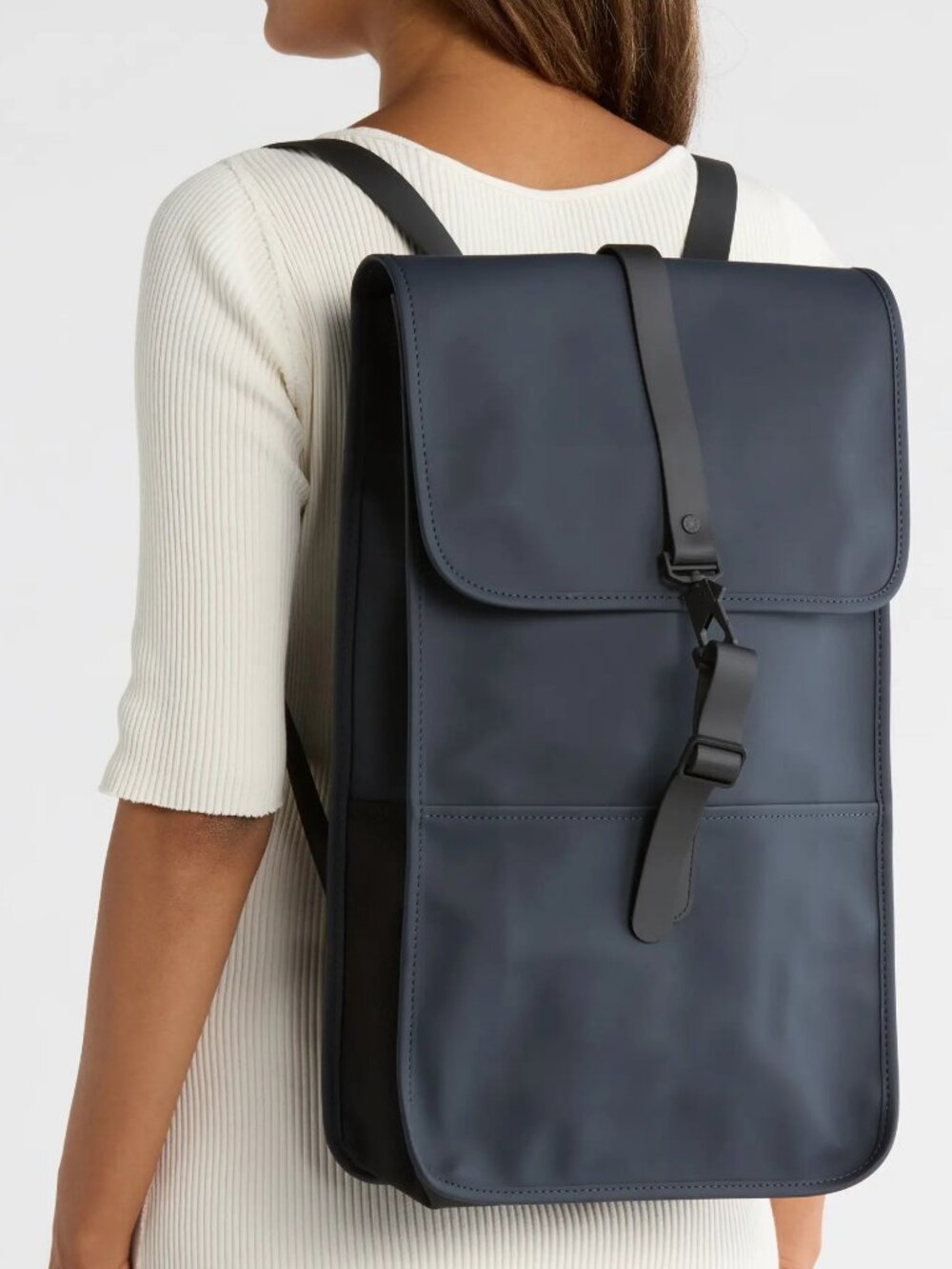 RAINS Backpack Mini Navy (Chobani Branded) Waterproof